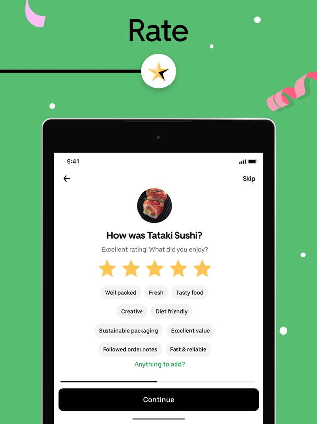 ‎Uber Eats: Food & Groceries Screenshot