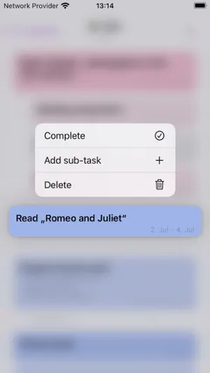 Timeline planning screenshot 3