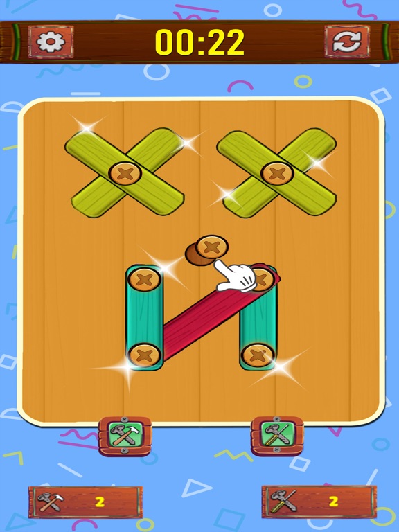 Screenshot #5 pour Bolts & Nuts - Wood Puzzle Sim