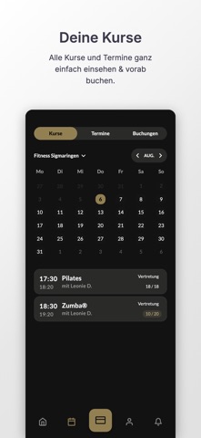 Fitness Sigmaringen Clubapp iPhone screenshot