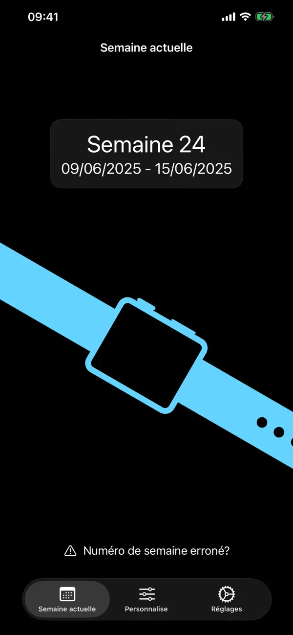 Screenshot #1 pour Semaine Actuelle