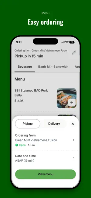 Green Mint Vietnamese Fusion screenshot 3