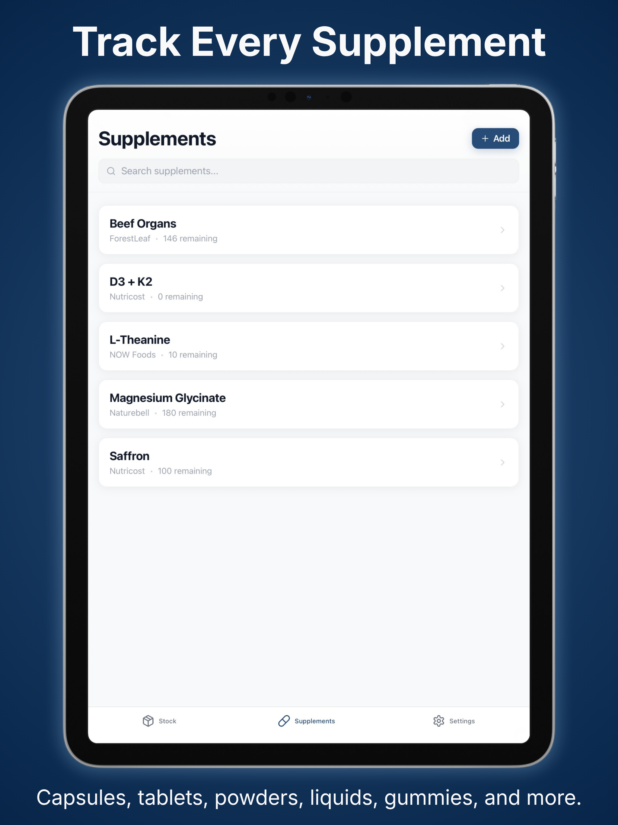SuppStock screenshot 8