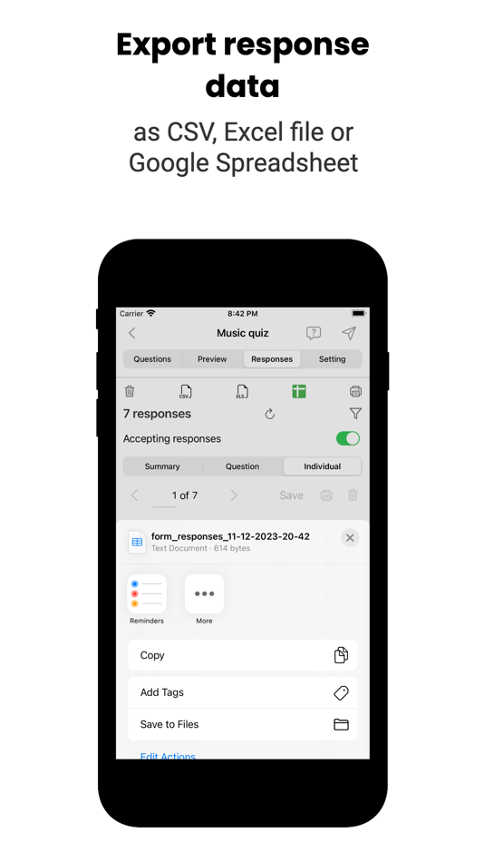 #4. Forms for Google Forms ™ (iOS) โดย: Mariia Tereshkova