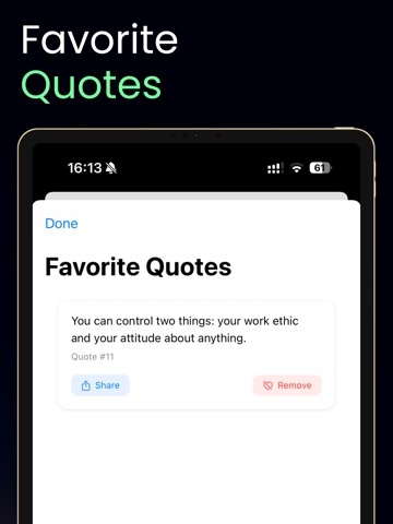 Motivana Daily Quotes iPad screenshot