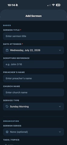 My Sermon Journal Screenshot 2 of 10