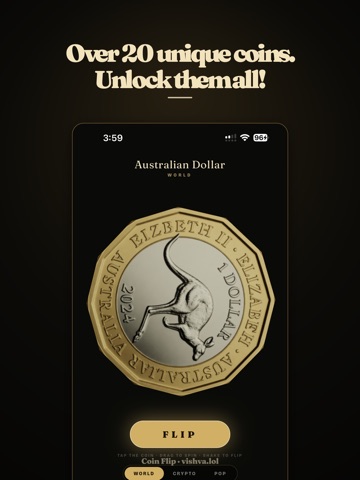 Coin Flip 3D: Heads or Tails iPad screenshot