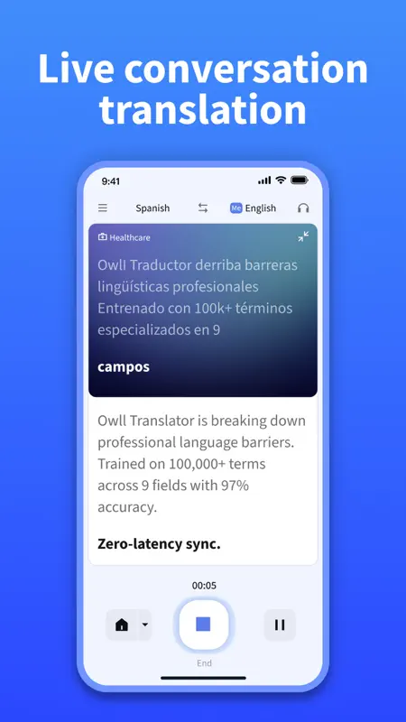 Owll Translator:AI Voice Clone screenshot 2 of 9