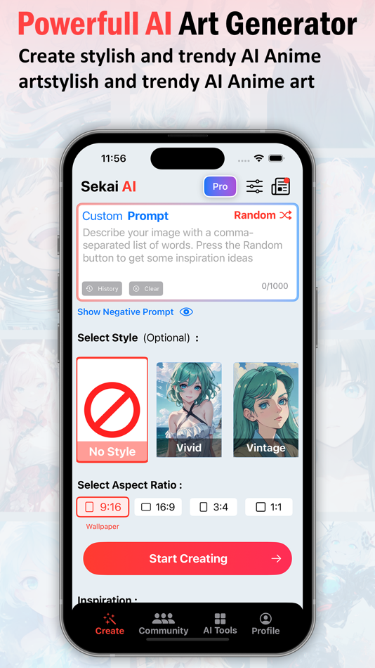 #4. Sekai AI Anime Art Generator (iOS) 来自: Saykudan LTD