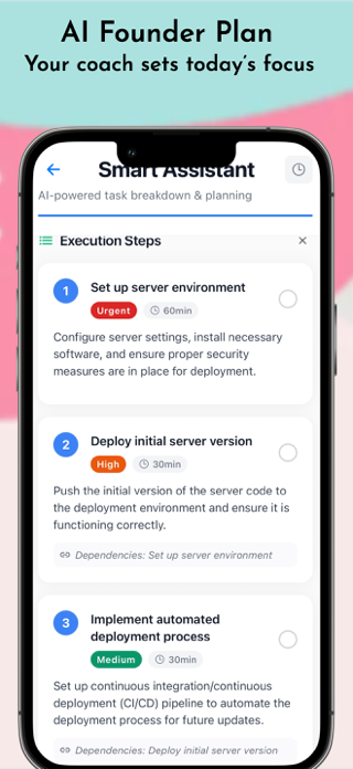 Startup Journal: AI Planner Screenshot 4 of 8