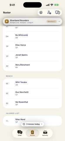 Knute: Autonomous Fantasy GM iPhone screenshot