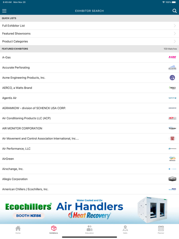 2026 AHR Expo iPad screenshot 5 - Business app