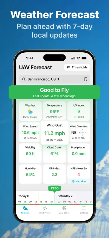 DroneWX Previsão Do Tempo screenshot 1 of 5