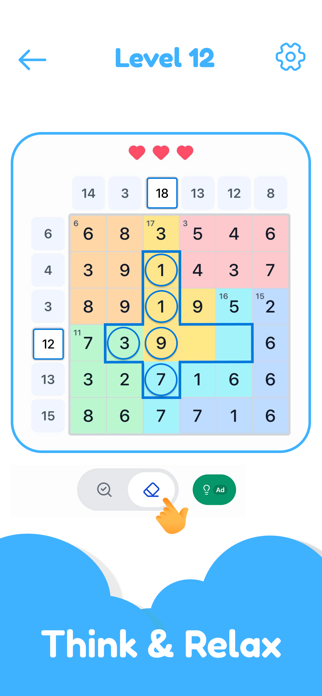 Number Sum Puzzle - Math Game Screenshot 3 of 4