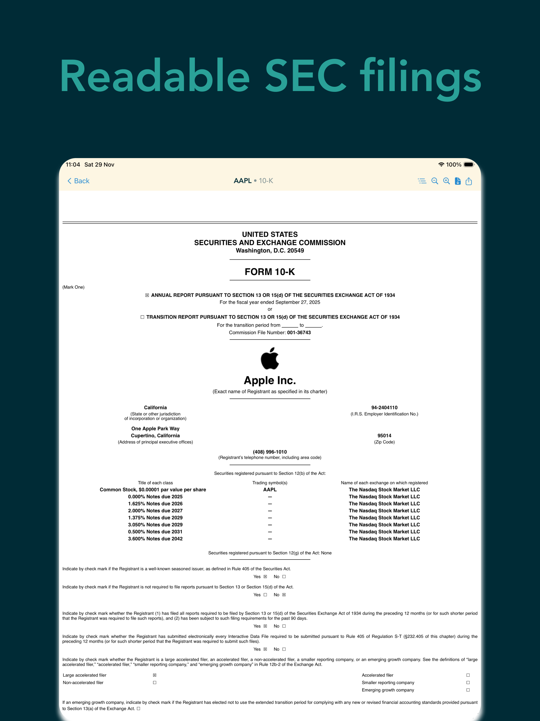 Reprts | Read SEC Filings screenshot 8