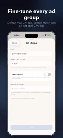 Adrix: Search Ads Manager iPhone screenshot 6