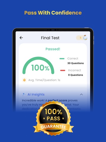 CDL Exam Prep 2026 with AI iPad screenshot
