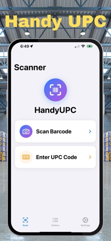HandyUPC screenshot