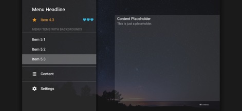 Media Station X - La interfaz de usuario destaca un menú lateral de navegación y un área de contenido principal, facilitando la organización de medios personalizados.