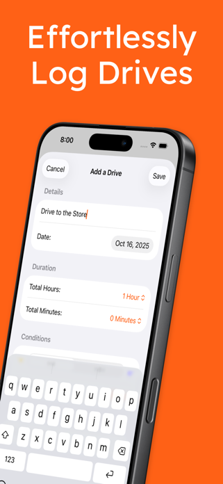 Student Driving Log Screenshot 1 of 3