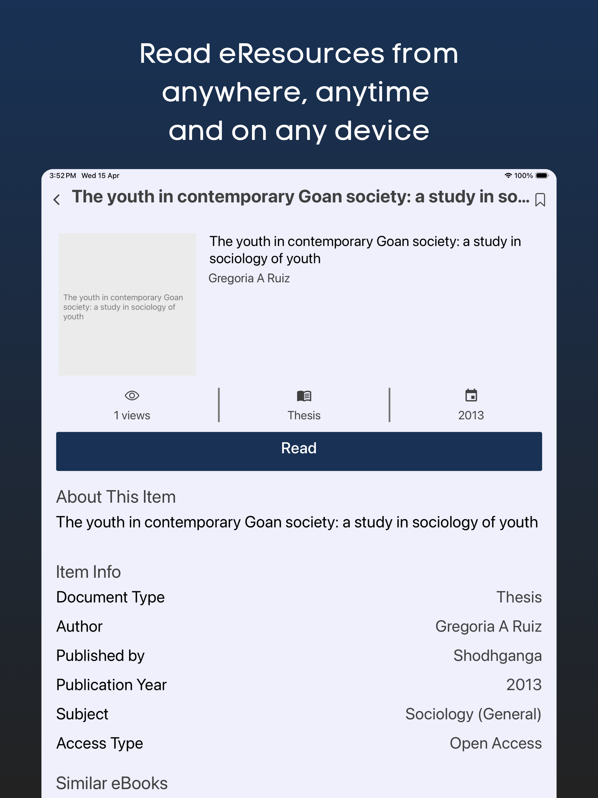 SAIACS eLibrary screenshot 12