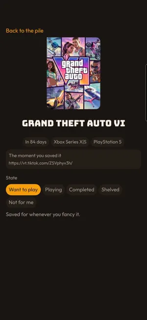 Save Slot: Game Backlog screenshot 2