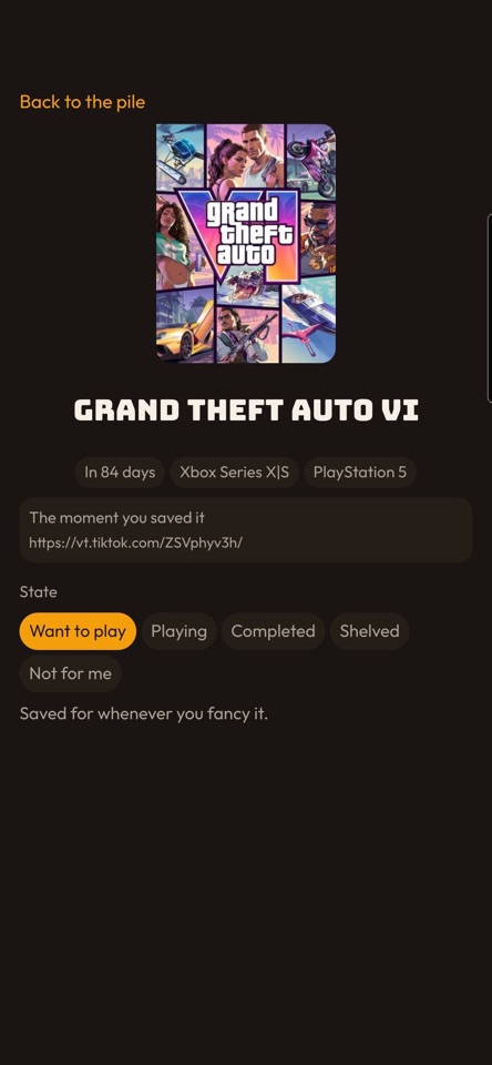 Save Slot: Game Backlog screenshot 2