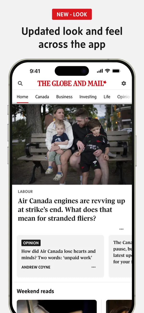 Screenshot #1 pour The Globe and Mail