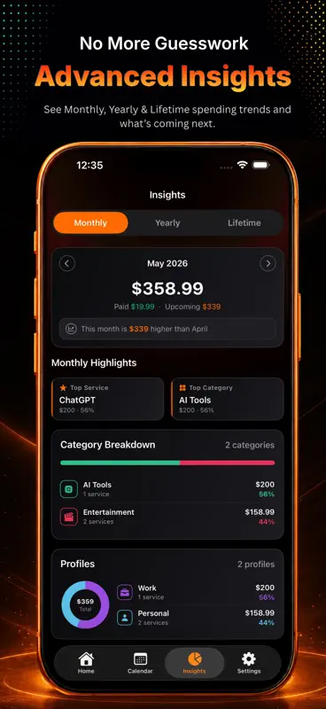 SubSenda: Subscription Tracker screenshot 5 of 9