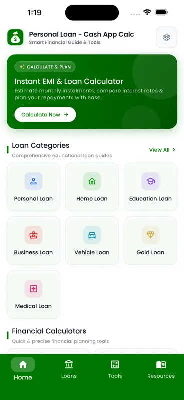 Personal Loan - Cash App Calc screenshot 1 of 5