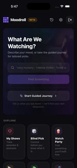 Moodroll: What to Watch screenshot 1