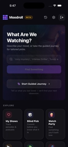 Moodroll: What to Watch screenshot