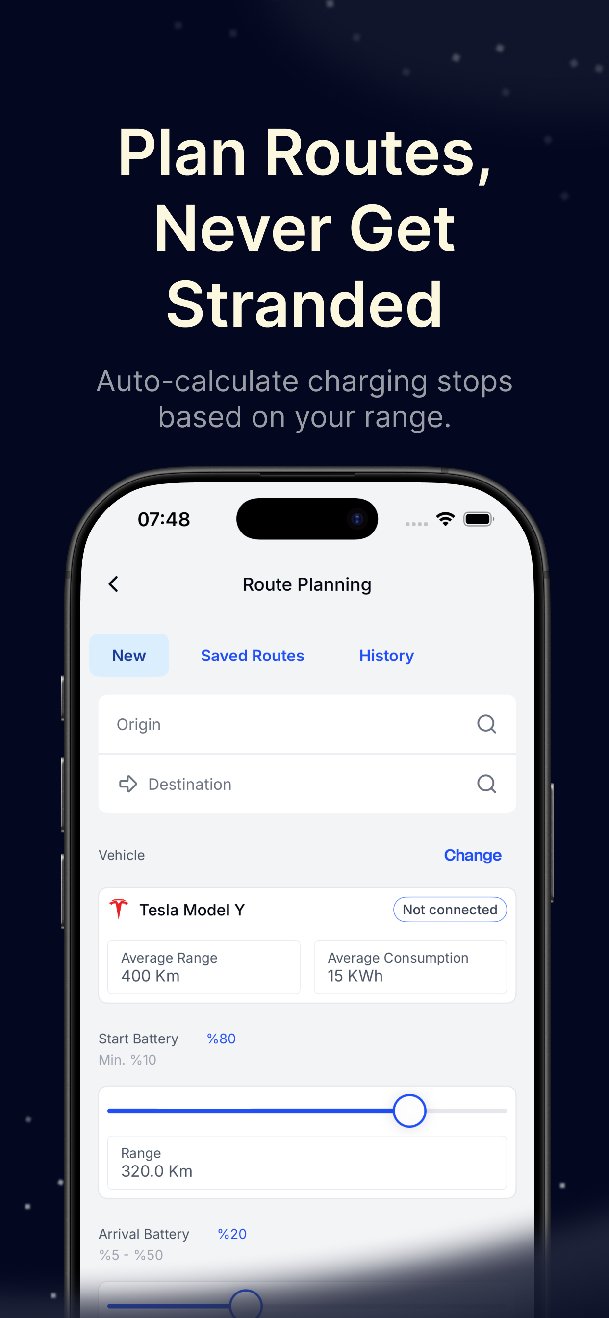 EVRoute - EV Charging & Routes
