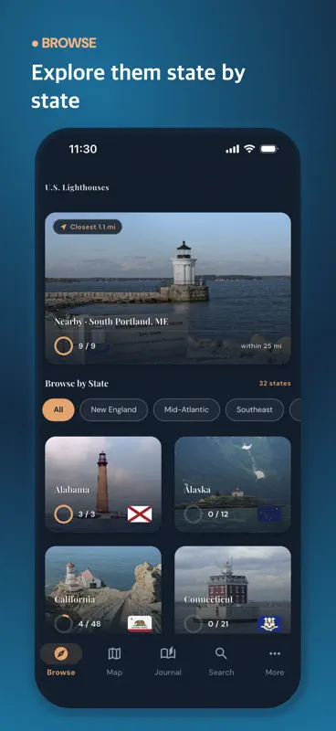 U.S. Lighthouse Guide screenshot 2 of 8