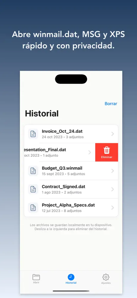 Winmail.dat Opener - Visor screenshot 3