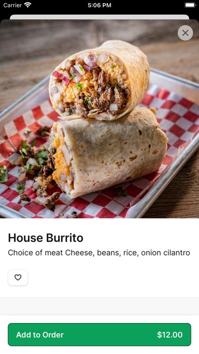 Tacos el Patron To Go iPhone screenshot 4 - Food & Drink app