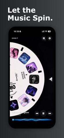 Vinyl Music Player - Orbit iPhone screenshot