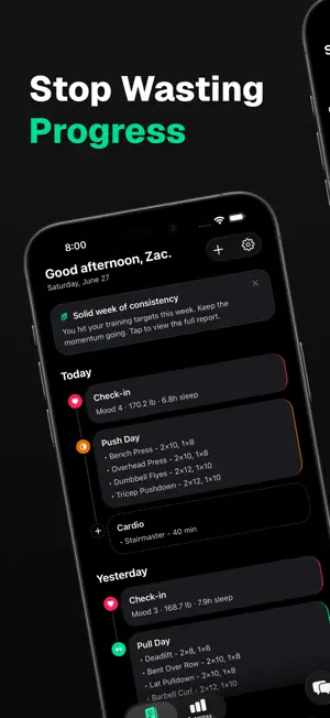 Oak: Workout & Diet Coach screenshot 1