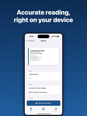 Cardkeep: Business Card Scan iPad screenshot