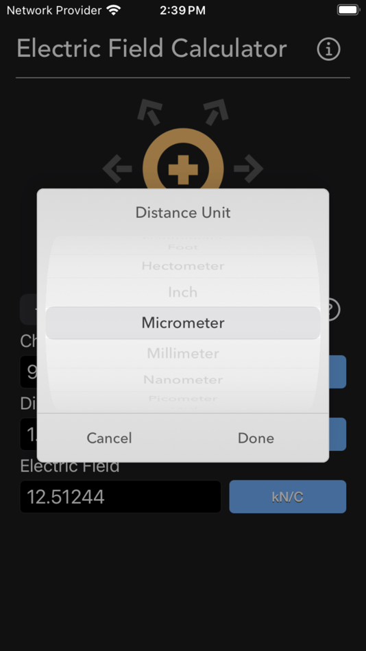 #9. Electric Field Calculator (iOS) Podle: Nitrio