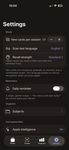 Recall: AI Private Study Cards Screenshot 5 of 6