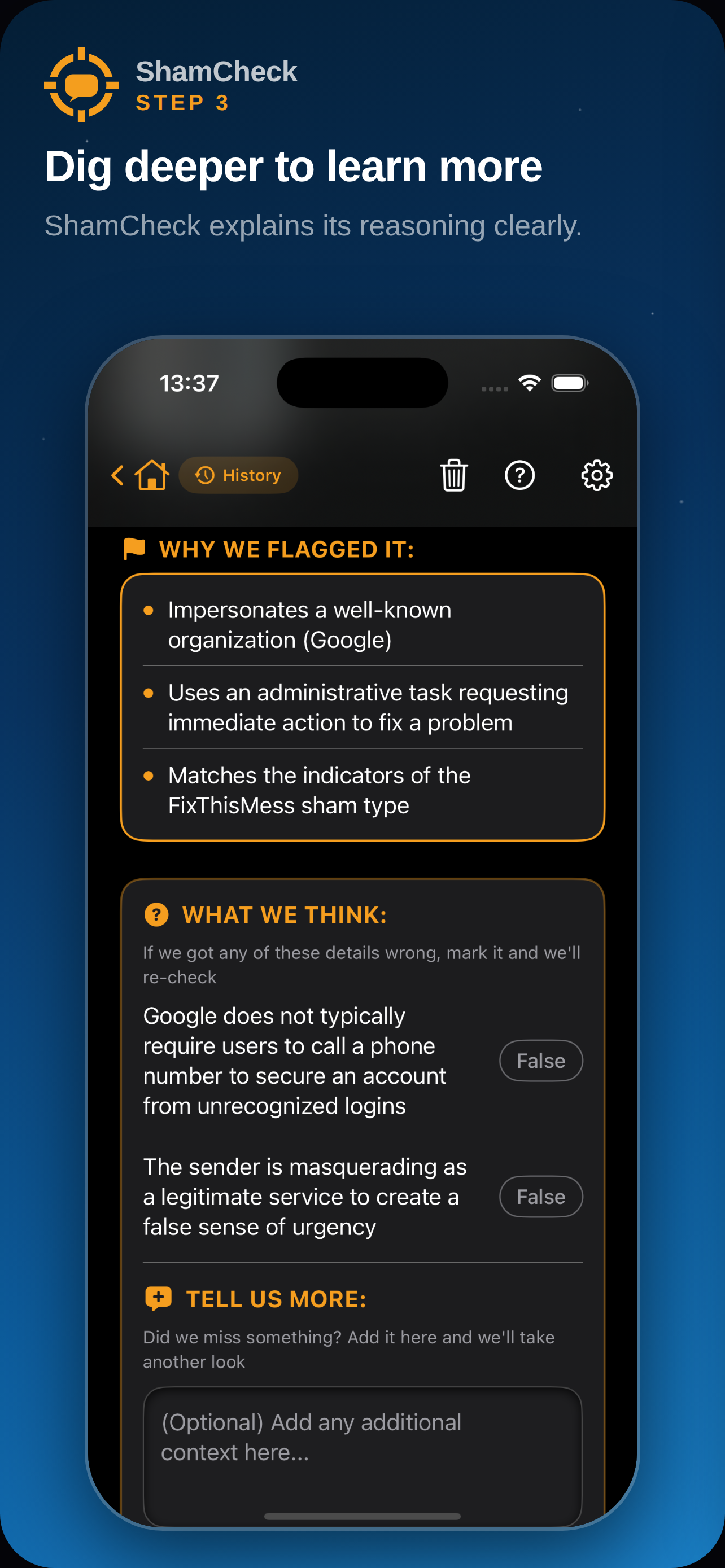 ShamCheck screenshot 3