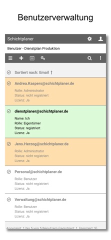 Schichtplaner RPS screenshot