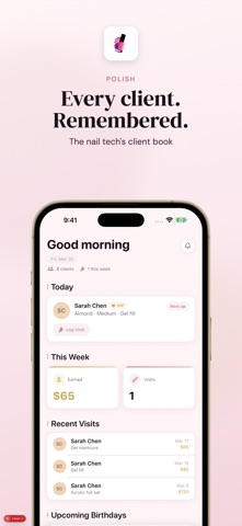 Nail Tech Client Book - Polish iPhone screenshot
