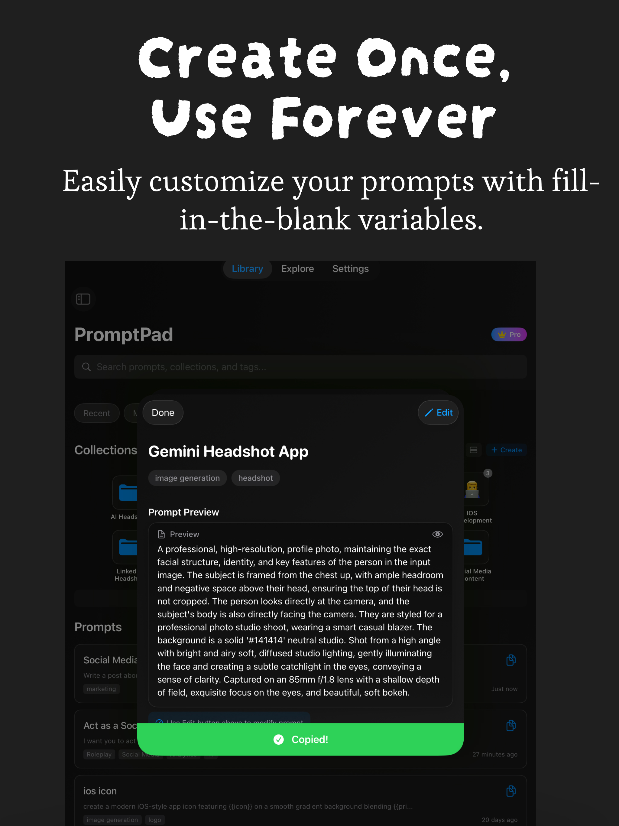 PromptPad – AI Prompt Manager