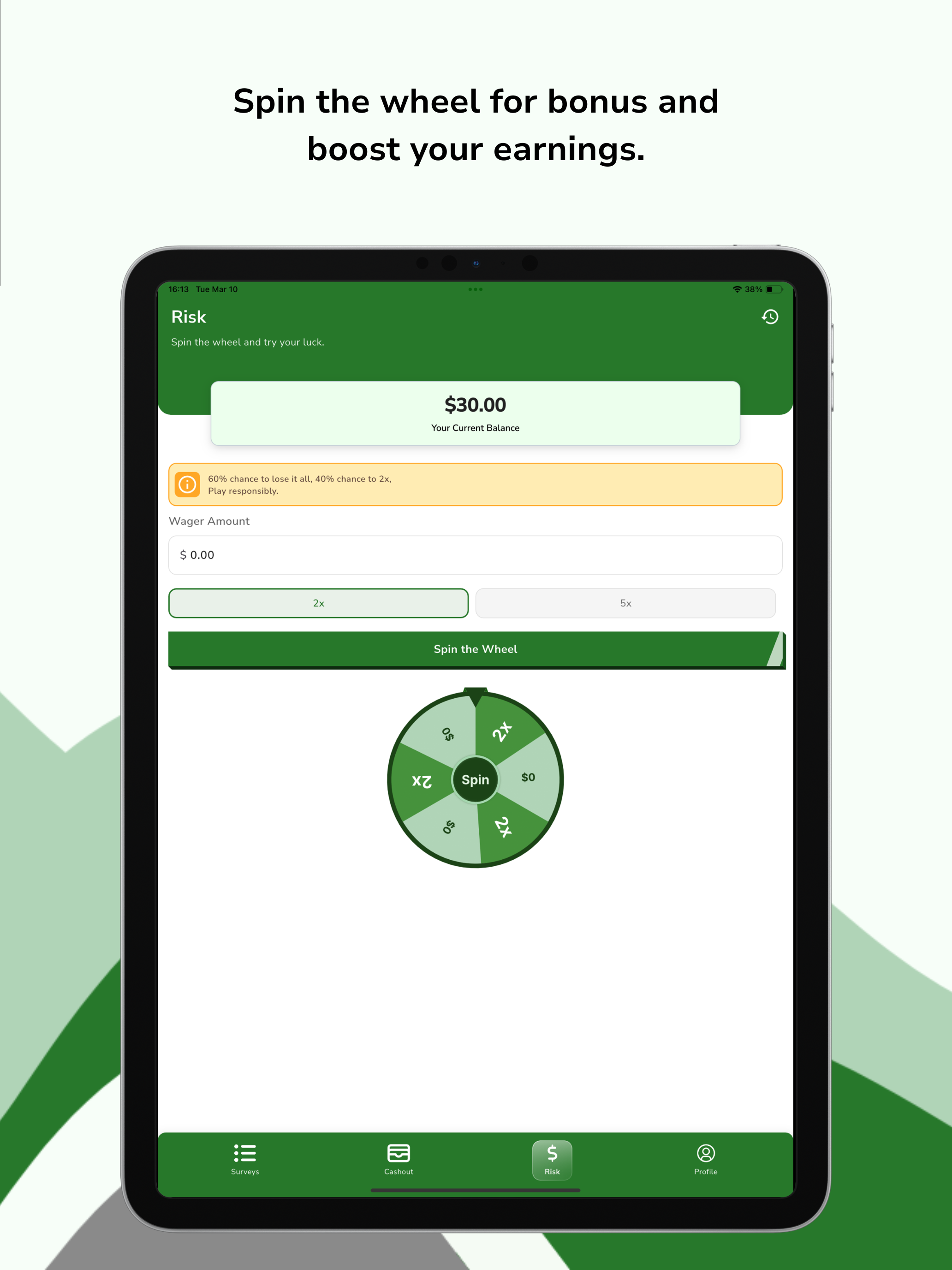 Moo: Answer. Earn. Risk.