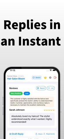 ReviewAssist: AI Reply Tool Screenshot 1 of 4