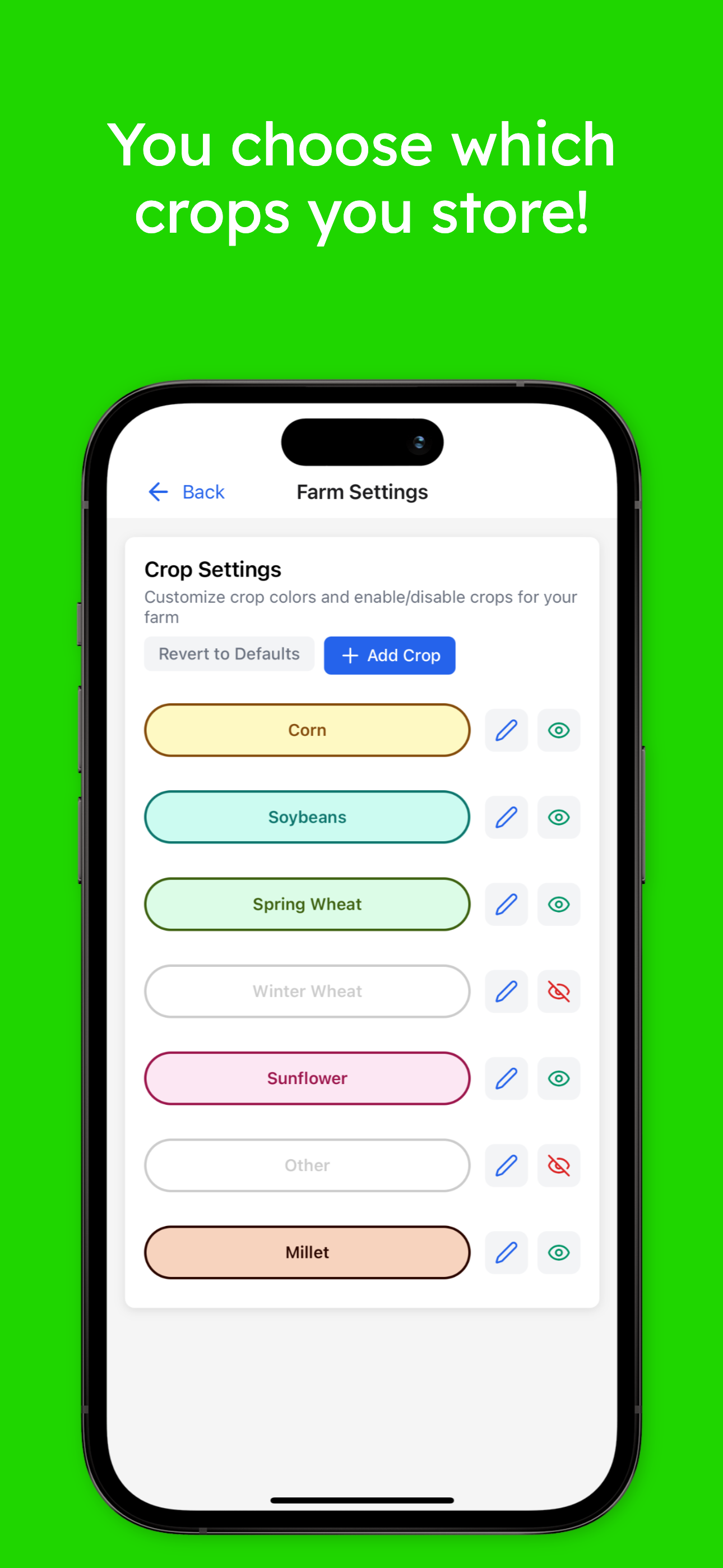 Bushel Tracker