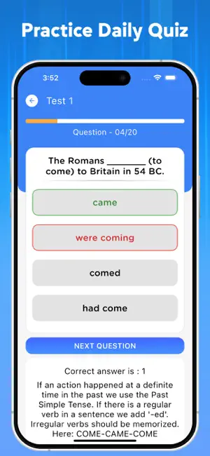 English Grammar Practice Test screenshot 3