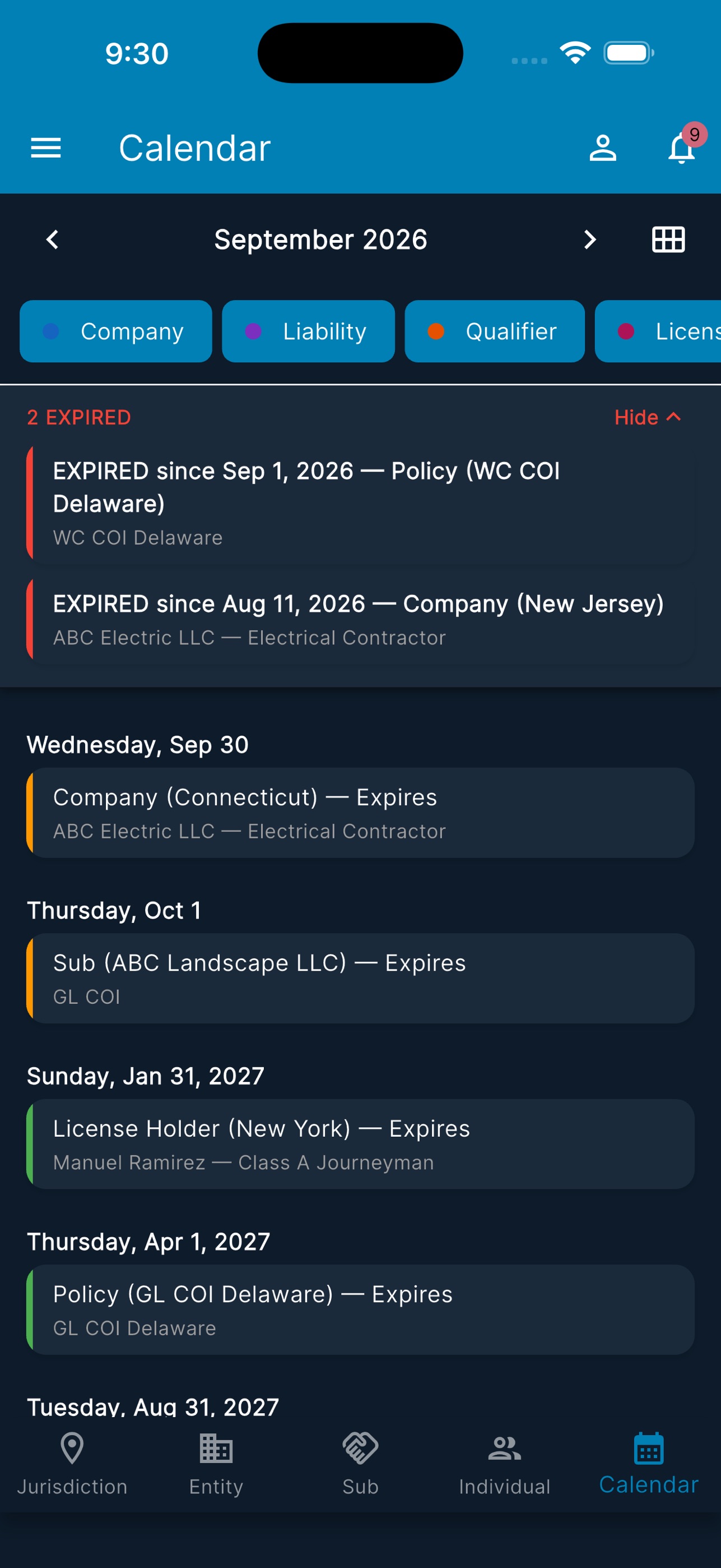 Screenshot 2 of LicenseReq: Expiration Tracker